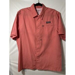 Eddie Bauer Shirt‎ Mens Size M Woven Tech Short Sleeve Moisture Wicking Vented